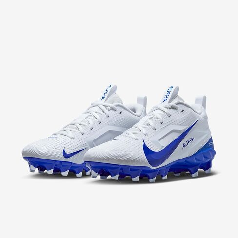 Nike Alpha Menace 4 Varsity Molded Football Cleats SZ 10.5 Black | White in Saudi Arabia