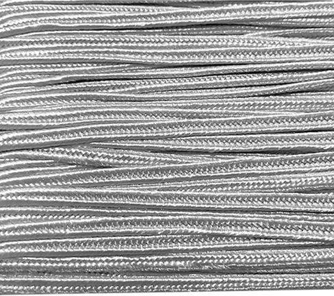Kyezi Design and Craft 3mm Viscose Soutache Braid Cord String Beading Sewing Quilting Trimming Embroidery Crafts Jewelry Design (Silver/Light Grey, 10 Yards) in Saudi Arabia