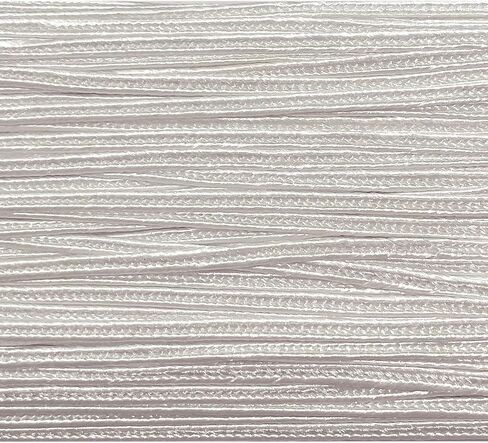 Kyezi Design and Craft 3mm Viscose Soutache Braid Cord String Beading Sewing Quilting Trimming Embroidery Crafts Jewelry Design (Silver/Light Grey, 10 Yards) in Saudi Arabia