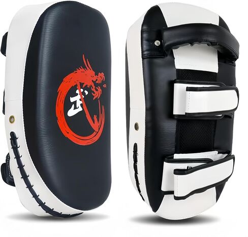 وسادات Muay Thai Pads Kicking Shield معدات تدريب Kick Muay Thai Pad المنحنية Kickboxing Strike Coaching Boxing MMA فنون الدفاع عن النفس الكاراتيه هدية للأطفال للأحفاد in Saudi Arabia