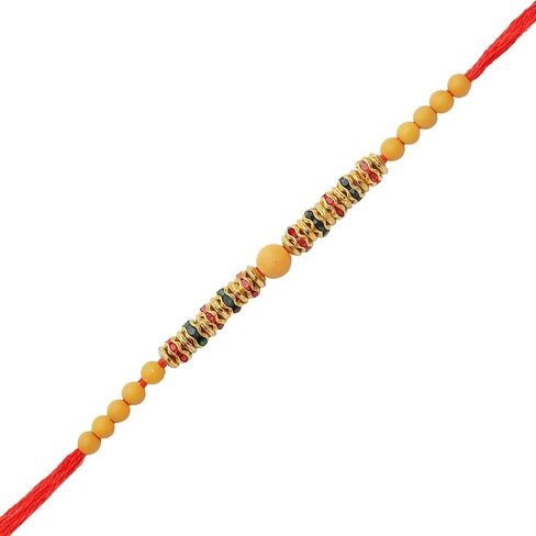 مجموعة Aditri Creation Rakhi Lumba مكونة من 2 راخي للأخ وBhabhi Bhaiya Bhai Rakhi مجموعة من زوجين من Rakhi Dora Thread حزمة هدايا للهدايا سوار Rakhi لمهرجان Veera Brother Sister Rakhi in Saudi Arabia