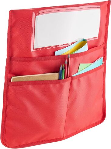 جيوب كرسي Vevor للفصول الدراسية ، 24 حزمة ، 14 × 15 بوصة جيب الأصدقاء مع علامة الاسم ، 6 ألوان زاهية ، خلفية منظم الكرسي للأطفال في الفصل الدراسي ، روضة الأطفال ، المدرسة ، والمنزل in Kuwait