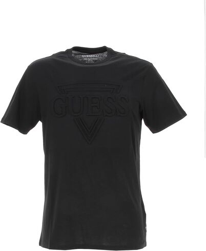 GUESS Men's Short Sleeve Embossed Tee in Saudi Arabia