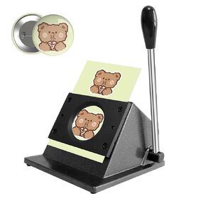 2.28" 58mm Button Paper Cutter, Circle Paper Punch Pin Button Cutter Round Paper Cutter for Making 2.28" 58mm Buttons, Circle Cutter Paper for DIY Button Making