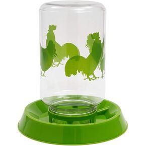 Lixit Chicken Feeder and Water Fountain, 128oz (Chickens, Single), White/tan, 671304