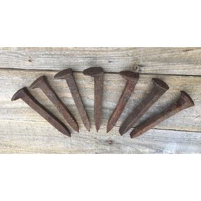 Metal Railroad Spikes. Set of 7