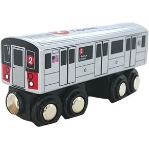 MUNIPALS MP01-1102 Wooden Subway Train New York City MTA NYC-2 7th Avenue Express