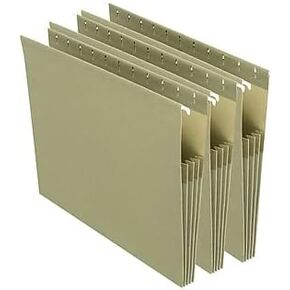 Staples Hanging File Pocket, 3 1/2" Expansion, Letter Size, Standard Green, 12/Carton (ST260828-CCVS)