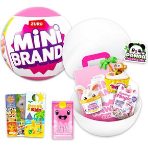 Zuru Kawaii Food Mini Brands Mystery Set - Bundle with Zuru Kawaii Surprise Mini Food Toys Blind Ball with Stickers, More | Mini Brands Kawaii Series for Kids