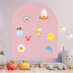 Magnetic Wall Decal for Kids 40"x32",Magnetic Arch Wall Decal with Multiple Accessories for Writing