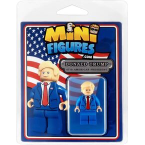 التصميم المخصص minifigure - دونالد ترامب الرئيس الأمريكي 47 - طبعة جامعي للبالغين الحصريين