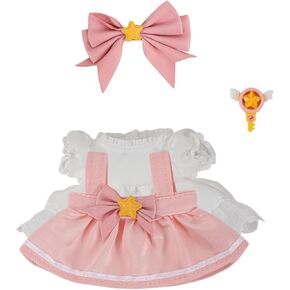YAMASO 17cm Doll Clothes for 17cm Doll Accessories, Including 1 Set of Skirts, 1 Hair Clip, 1 Magic Wand Without Dolls