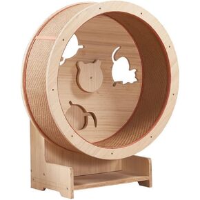 Solid Wood Cat Toys Silent Cat Treadmill Household Cat Supplies Roller Pet Accessories Creative Large Cat Climbing Frame