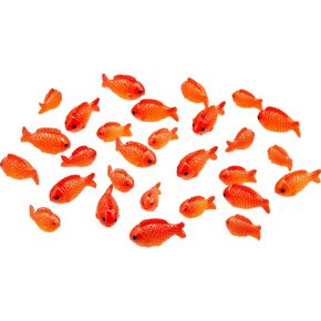 Yookeer 36 Pcs Small Resin Red Goldfish Mini Goldfish Figurines Aquarium Fish Bowl Tank Decoration Ornament Accessories Miniature for Home DIY Crafts Garden Favor Gifts