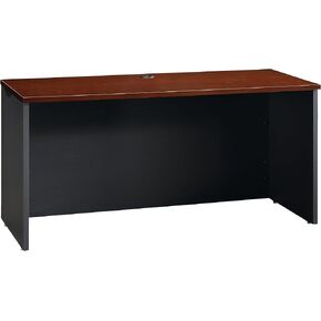 Sauder Via Commercial Office Credenza, Classic Cherry Finish