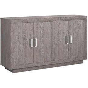 Sauder Hayes Garden Engineered Wood Credenza in Ashen Oak Finish