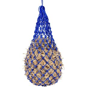 Slow Feeder Hay Nets Feed Bag for Horses, Extra Thick 40" Slow Feed Hay Net with 2" Holes Hanging Bags for Goat and Livestock Supplies (Black