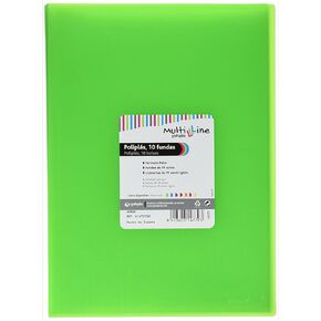 Grafoplas - Folder, Foolscap, PP Cover, Multiline 10 Pink