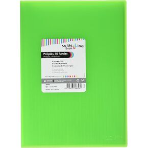 grafoplas 1461720 – 50 sleeves, Foolscap, Tapas PP Folder, Green