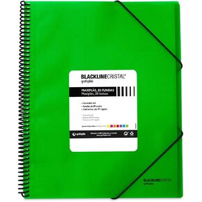 grafoplas 39832220 – 20 Pockets Folder, A4, Tapas, PP Green