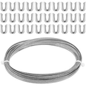 10.94 Yards Metal Boning for Sewing Corset Stays with 30 Steel Boning Tips for Corset Lacing, Costume Hoop Skirt Making(5mm)