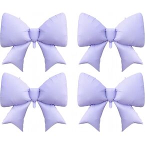4Pcs Giant Pink Bow Balloons 38Inch/coquette Birthday Party Supplies/Pink Bachelorette Bridal Engagement Wedding Anniversary Supplies for Women