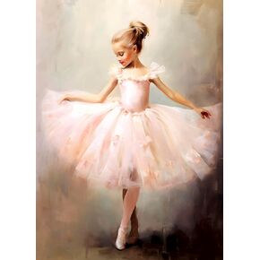 Little Ballerina Rice Paper, 11.5 x 16 inch (1pc) - Mulberry Paper for Decoupage Furniture Print Crafts