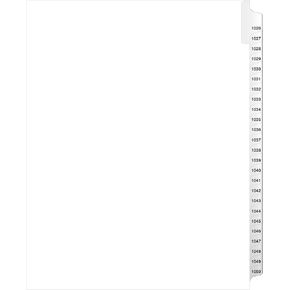 Exhibitindexes® Side Collated Exhibit Tabs AVE Style Bold Tabs Set of 1-25 | Made in The USA