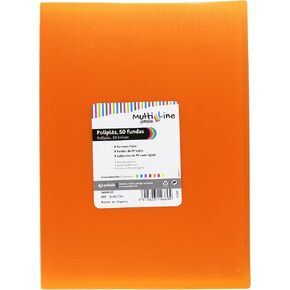 grafoplas 1461752 – 50 Sleeves, Foolscap, Tapas Folder PP, Orange