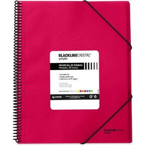 grafoplas 39832254 – 20 Pockets Folder, A4, Tapas PP, Fuchsia