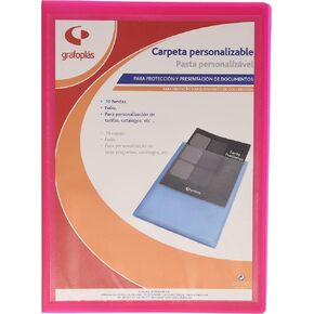 grafoplas 1431554 – Folder 20 Sleeves, Foolscap, Tapas PP, Fuchsia
