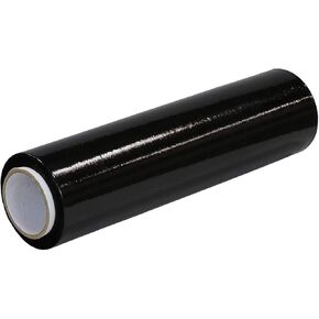 GAS Hardware Black Seran Stretch Wrap Rolls Heavy Duty 20 Micron (80 Gauge) Plastic Shrink Wrap 19.5" x 1100 Feet for Packaging, Shipping, Pallets, Moving