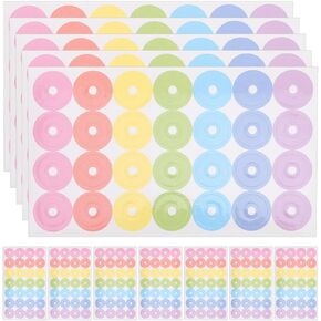 Hole Reinforcement Sticker 40 Sheet Self-Adhesive Hole Punch Reinforcement Labels Circles Protectors for Loose Leaf Paper Sheets