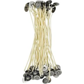 Professional LX Candle Wicks with Beeswax Primer, 8 Inches Long, Pre-Assembled, 50 Pack USA Made (LX - 18)