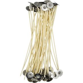Wicks Candle Professional مع Beeswax Primer ، بطول 8 بوصات ، مجمعة مسبقًا ، 50 Pack USA Made (LX - 18) in Kuwait