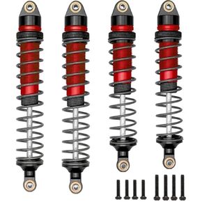 Aluminum RC Shock Asorber for Arrma 1/10 Big Rock Senton Vorteks Granite 3s Blx &Mega550 Kraton Outcast 4s Typhon 3s Upgrades Parts,Replacement of AR330550 AR330551(Red)