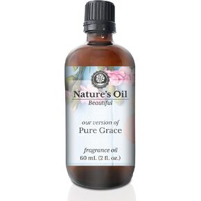 Pure Grace Fragrance Oil (60ml) for Perfume, Diffusers, Soap Making, Candles, Lotion, Home Scents, Linen Spray, Bath Bombs, Slime