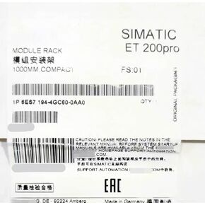 6ES7194-4GC60-0AA0 PLC Module Rack 6ES7 194-4GC60-0AA0