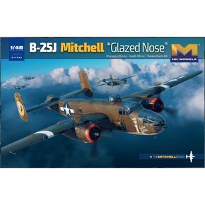 HK Models 01F008 US Military B-25J Mitchell Glassnose Plastic Model HK Model 1/48