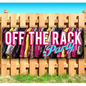 Off The Rack Party Banner 13 oz | Non-Fabric | Heavy-Duty Vinyl Single-Sided with Metal Grommets