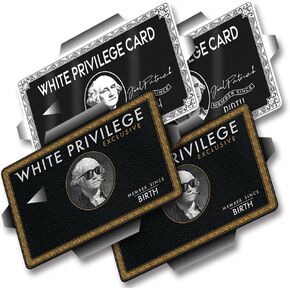 Thaph-Ky White-Privile_ge Card Skin | 4 PCS Debit Card White-Privileg_e Sticker, Skin Cover for EBT, ID, Student, Transportation, Bank Card - Protecting No Bubble Anti-wrinkling Slim Cover