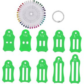 Artibetter 3Sets Tape Maker Tool for Meanting و Clinting Clinting سهلة الاستخدام مجموعة من أدوات تحوّل النسيج للتشطيب المهني لمشاريع الخياطة وصياغة