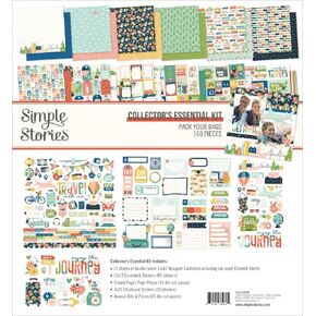 Simple Stories Collector's Essential Kit 12"X12"-Pack Your Bags