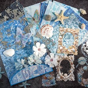 30 قطعة خمر Scrapbook Supplies Pack و Scrapbooking ورق وملصقات حزمة Junk Journal Journal For Art Atthetic Journaling Collage Decoupage Craft