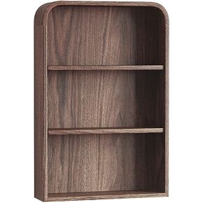 Bookcase Shelf Wall-Mounted 3-Layer Storage Bookshelf Office Desktop File Storage Rack Suitable for Study Office Bedroom Display Rack Bookshelf with Storage