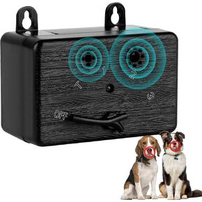 Anti Barking Device for Dogs,50FT Range Dog Bark Deterrent Bark Box for Indoor Outdoor, 4 Modes Bark Box (Brown) for Small Medium and Large Dogs