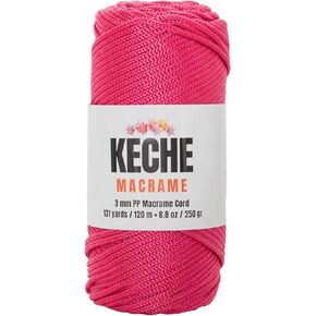 Macrame Cord | Macrame Supplies 3mm Polyester Macrame Rope Yarn for Table Runner Wall Décor Plant Hanging 131 Yards - Denim