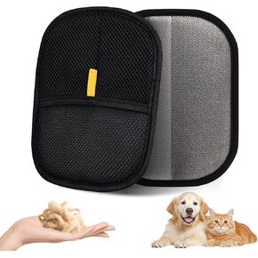 Pet Hair Remover, Electrostatic Pet Hair Removal Gloves, Reusable Cat & Dog Hair Remover for Couch, Furniture, Carpet, Car Seat, Upgraded Animal Fur Removal Tool, Cat Grooming Gloves-1 PCS