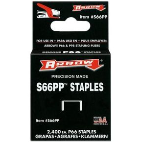 Arrow Fastener S66PP 1/4-Inch 6mm Standard Staples for Arrow®P66, P98 Staplers