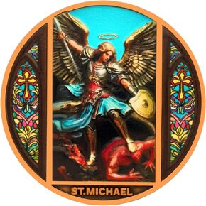 St. Michael Archangel Prayer Challenge Coin - Carry Protection & Faith - Christian Protection Token with Case-Inspirational Religious Gift